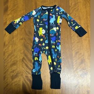 Little Sleepies Dinosaur Print 3-6 Month Bamboo Sleeper